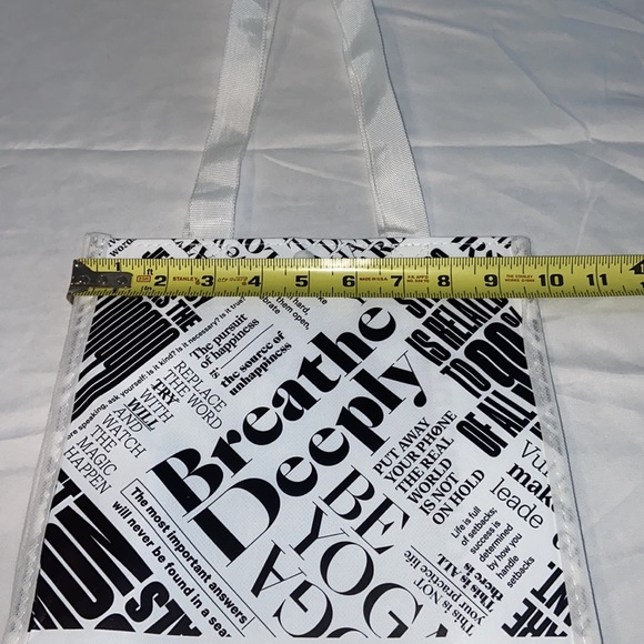 Lululemon Small Reusable Tote Bag White NWOT - Picture 3 of 7